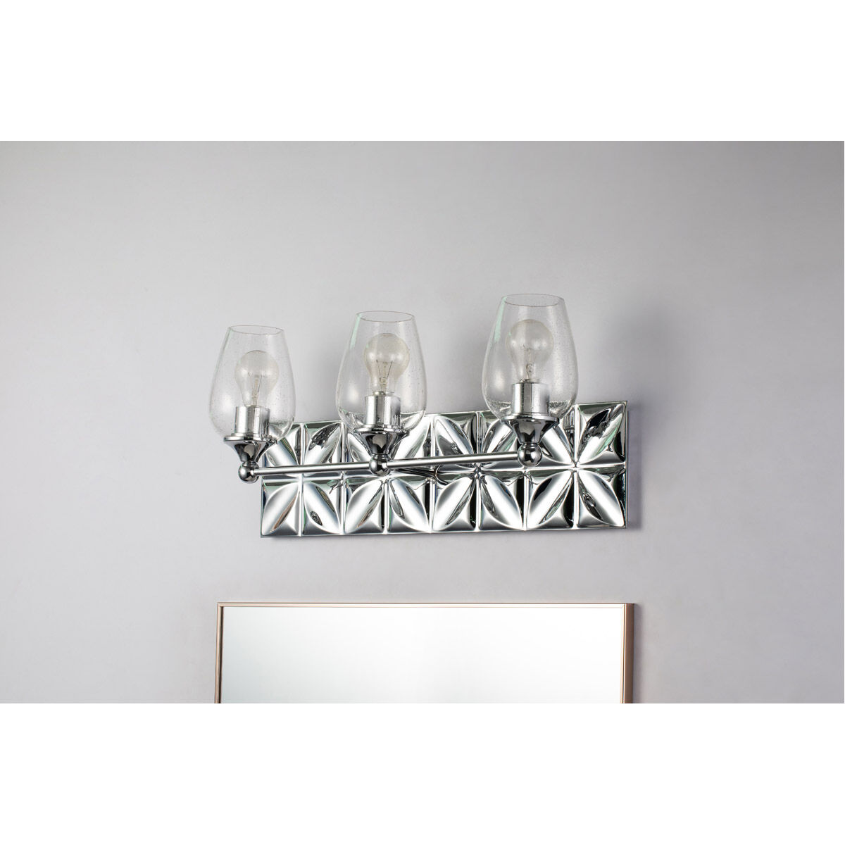 Epsilon 3 Light 24 inch PC Bath Light Wall Light in Polished Chrome